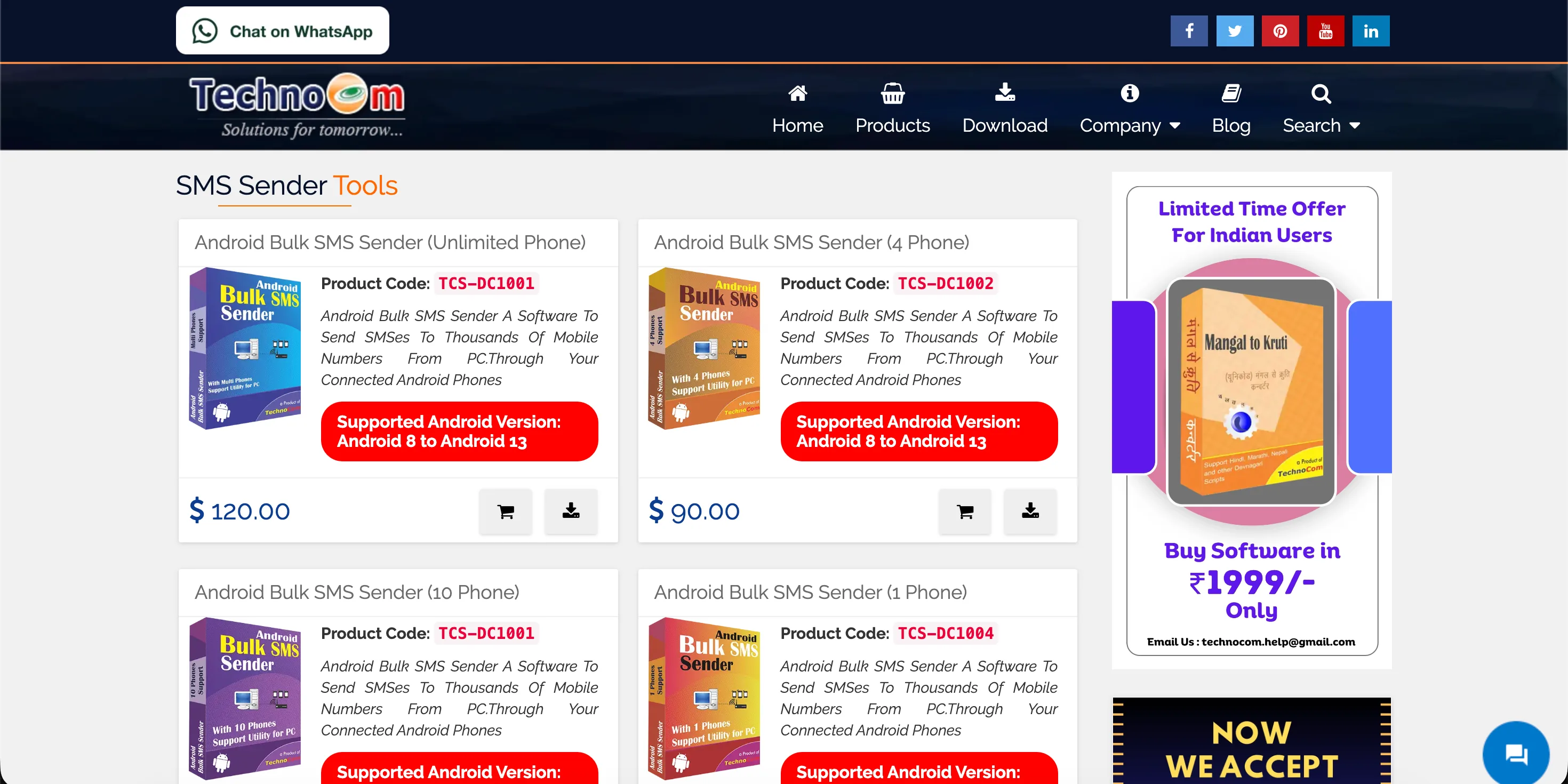 Technocom — Websites